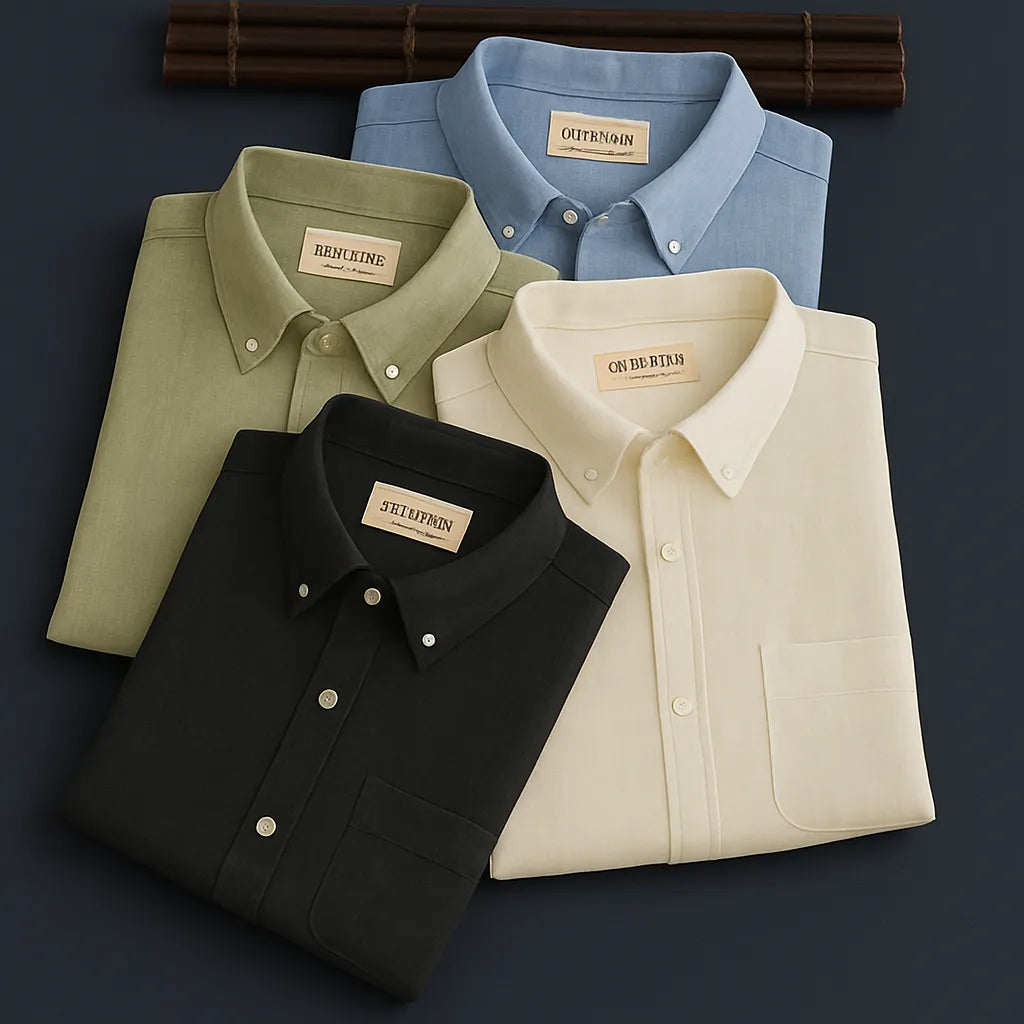 Men's Cotton Linen Shirt (Pack Of 4)